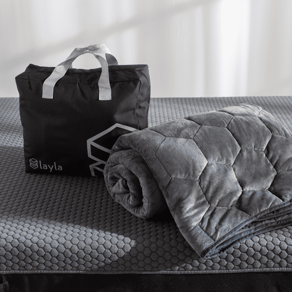 Layla Weighted Blanket with Fleecy Top Layer | Even Weight Distribution | (20lbs, Queen Size)