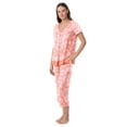 thumbnail image 1 of Layla Women's Sleepwear 2-Piece Knit Short Sleeve Top and Pant Pajama Set, Sizes XS-4X, 1 of 6