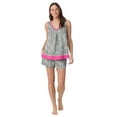 thumbnail image 1 of Layla Women's Sleepwear 2-Piece Knit Tank and Shorty Boxer Pajama Set, XS-4X, 1 of 8