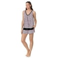 thumbnail image 1 of Layla Women's Sleepwear 2-Piece Knit Tank and Shorty Boxer Pajama Set, XS-4X, 1 of 6