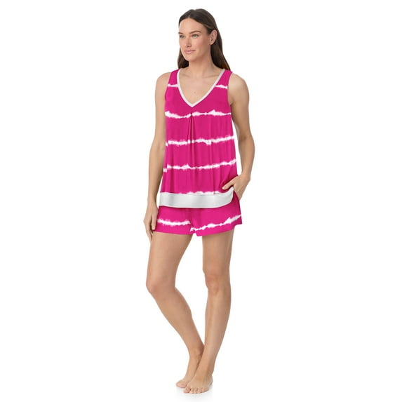 Layla Women's Sleepwear 2-Piece Knit Tank and Shorty Boxer Pajama Set, XS-4X