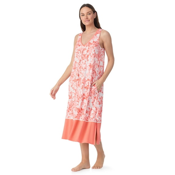 Layla Women’s Sleepwear 44" Midi Knit Nightgown, Sizes XS-5X