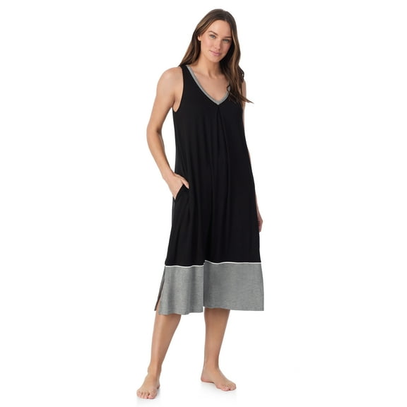 Layla Women’s Sleepwear 44" Midi Knit Nightgown, Sizes XS-5X