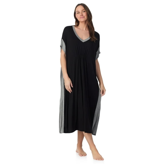 Layla Women’s Sleepwear 46” Knit Caftan, XS-5X