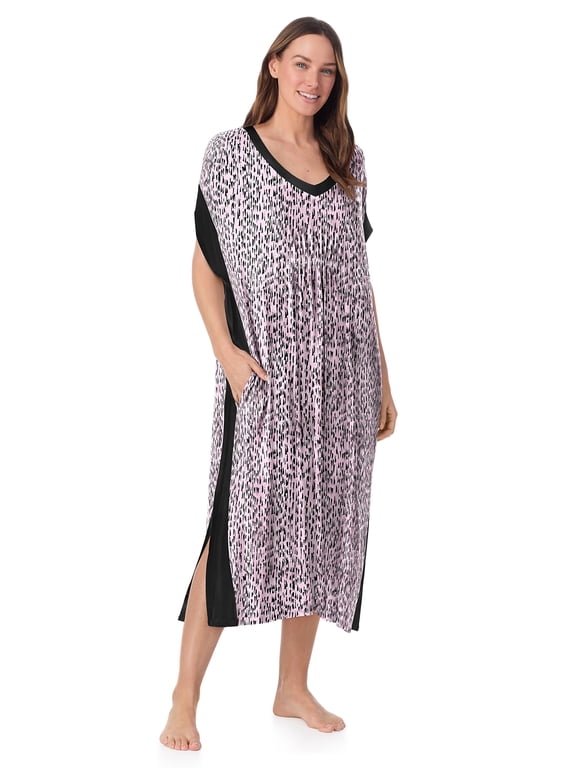 Women’s Sleepwear 46” Knit Caftan, XS-5X