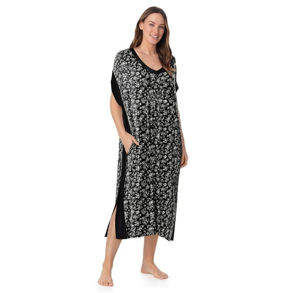 Layla Women’s Sleepwear 46” Knit Caftan, XS-5X