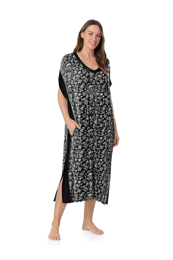 Women’s Sleepwear 46” Knit Caftan, XS-5X