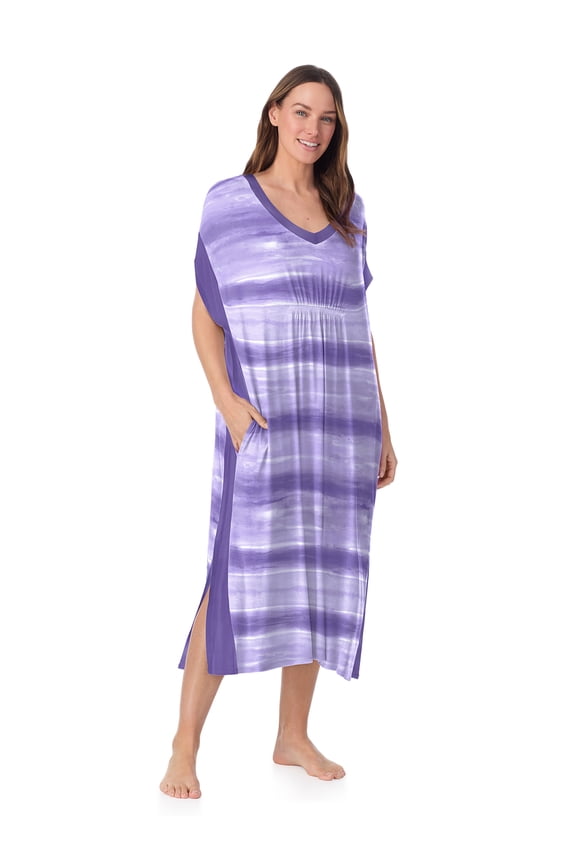 Women’s Sleepwear 46” Knit Caftan, XS-5X