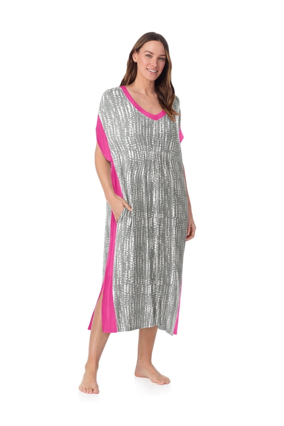 Women’s Sleepwear 46” Knit Caftan, XS-5X