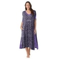 thumbnail image 1 of Layla Women’s Sleepwear 46” Knit Caftan, XS-5X, 1 of 6