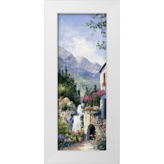 Layne, Elise 9x18 White Modern Wood Framed Museum Art Print Titled - Italia I