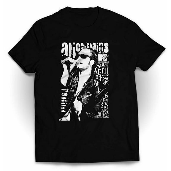 Layne Staley Alice Chains Rock Music T- Shirt Black Color Size s-4xl NL070