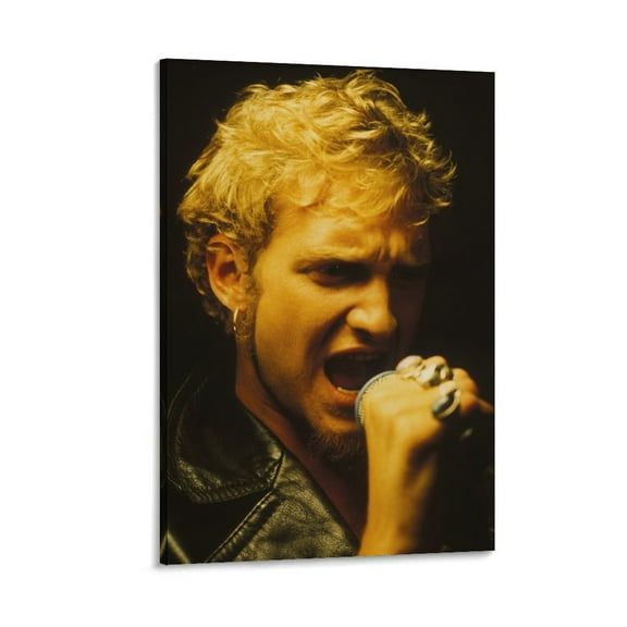 Layne Staley Singer Poster (4) Wall Art Poster Scroll Canvas Painting Picture Living Room Decor Home 16x24inch(40x60cm)