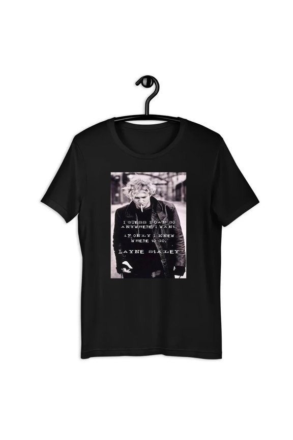 Layne staley walking T Shirt BLACK Men S-5XL Cotton NL3041-TH52091