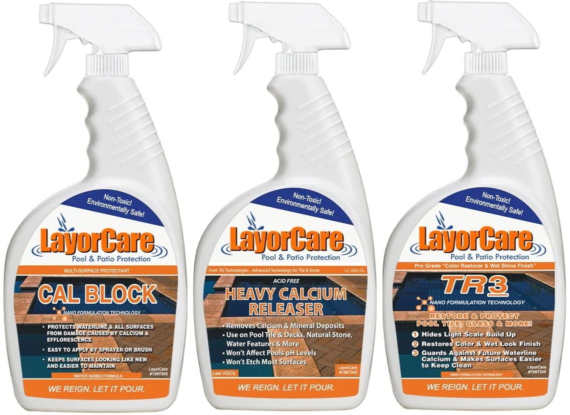 LayorCare Pool Cleaning Bundle Complete Pool Clean - HCR, Cal Block ...
