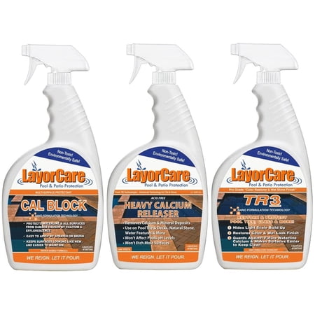 LayorCare Pool Cleaning Bundle Complete Pool Clean - HCR, Cal Block & TR3 — Residential Use, Standard Application