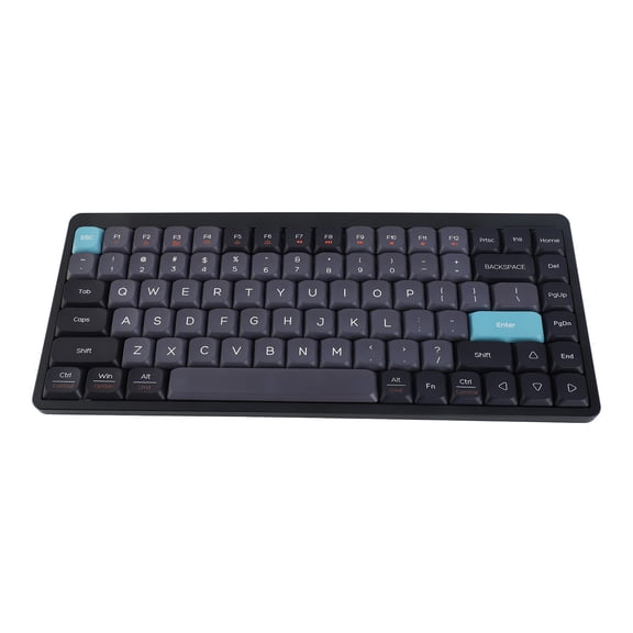 Layout Wireless Mechanical Keyboard 84 Keys 2.4G+BT5.0+Type C 3 Connections 75% Low Profile Layout Keyboards RGB Light Effect For Tablet Laptop Smartphone