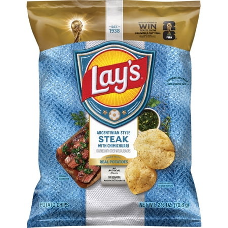 Lay's Argentinian Style Steak With Chimichurri Potato Chips, 2.5 oz