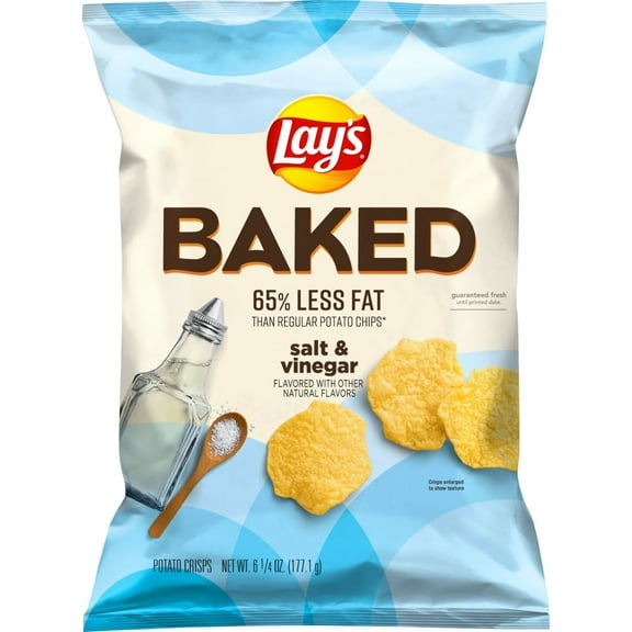Lays Baked Salt & Vinegar Potato Crisps - 6.25 oz - Pack of 2
