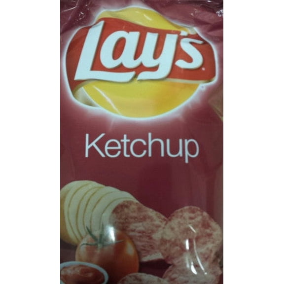 Canadian Lays Ketchup Flavour Chips [4 Large Bags]