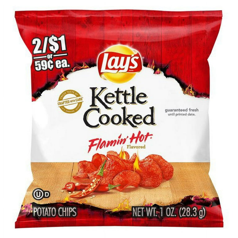 Lay's Kettle Cooked Flamin' Hot Limon Potato Chips HyVee, 51 OFF