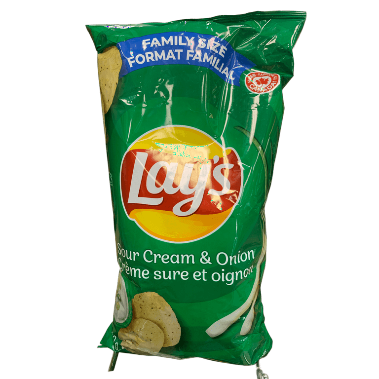 Lays Sour Cream and Onion Chips 220G - Canadian Edition - Walmart.com