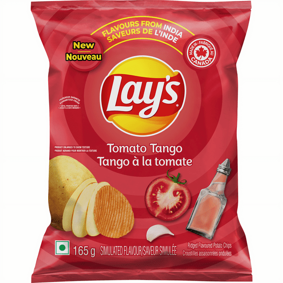 Lay's Tomato Tango Potato Chips 165g - India-Inspired Flavor