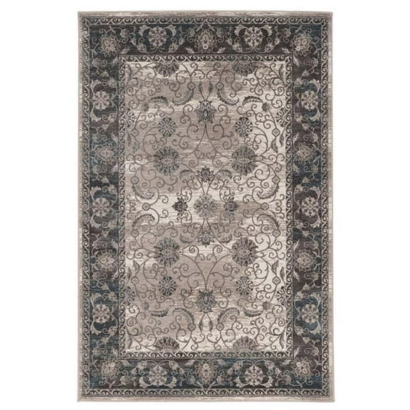 Laysan Home 5' x 7'6" Power Loomed Rug in Ivory