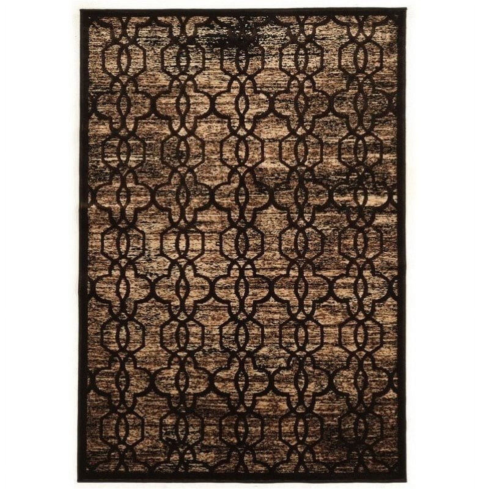 Laysan Home 5' x 7'6" Rug in Brown and Beige