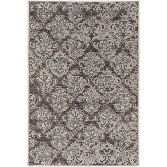 Laysan Home 8' x 10' Power Loomed Rug in Gray
