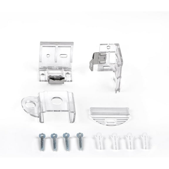 LazBlinds 1 Pair of Top Rail Sliding Cover for No Tools No Drill TDBU Cellular Shades - White