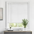 thumbnail image 1 of LazBlinds Cordless 1" Vinyl Horizontal Mini Blinds, Light Filtering Blinds for Windows, Blinds and Shades for Windows Size 44" W x 48" H, White, 1 of 6