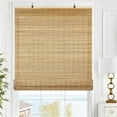 thumbnail image 1 of LazBlinds Cordless Bamboo Blinds, Bamboo Roll Up Shades for Windows, Light Filtering Hanging Window Blinds, Bamboo Shades for Patio Indoor/Outdoor Porch, 36'' W x 48'' H, Brown206, 1 of 6