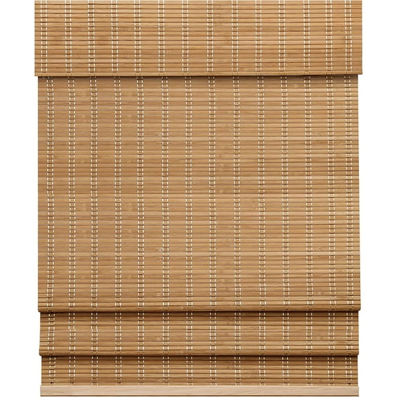 LazBlinds Cordless Bamboo Roman Shades, Light Filtering Window Treatment, Roll Up Bamboo Blinds for Windows, 30'' W x 60'' H