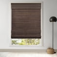 thumbnail image 1 of LazBlinds Cordless Bamboo Roman Shades, Privacy Blinds for Interior Windows, Room Darkening Roll Up Bamboo Blinds for Home & Patio, 42.5" W x 64" H, BDP-Espresso, 1 of 6