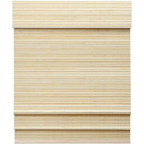 LazBlinds Cordless Bamboo Roman Shades, Privacy Window Treatment, Roll Up Bamboo Blinds for Windows, 27'' W x 60'' H
