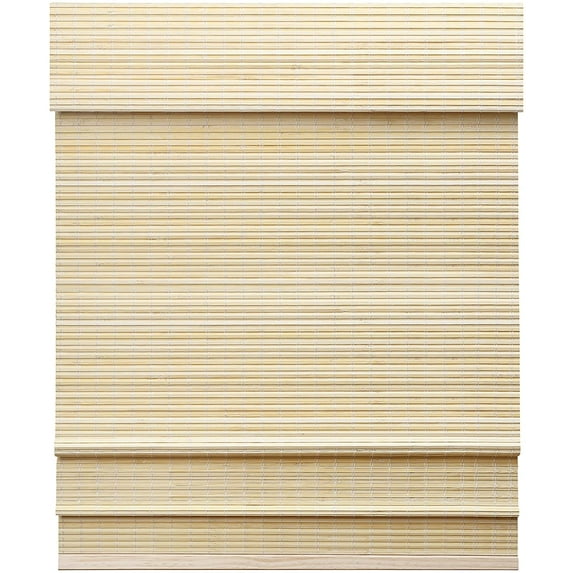 LazBlinds Cordless Bamboo Roman Shades, Privacy Window Treatment, Roll Up Bamboo Blinds for Windows, 46'' W x 60'' H