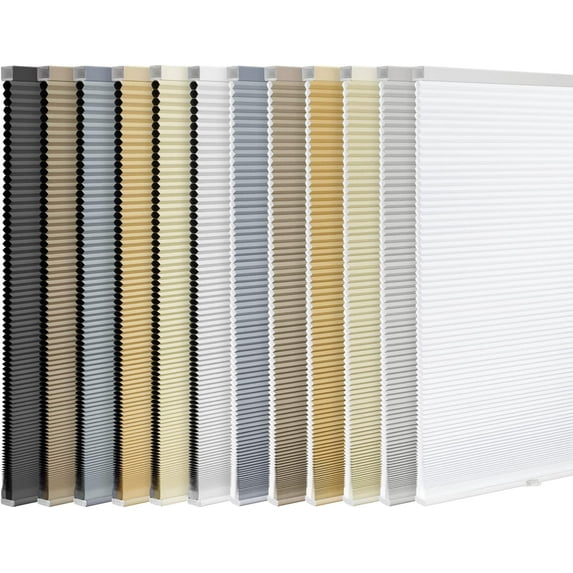 LazBlinds Cordless Cellular Shades, Blackout Privacy Honeycomb Shades for Home, Thermal Insulation Noise Reduction Blinds for Windows, 47'' W x 48'' H, White