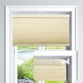 thumbnail image 1 of LazBlinds Cordless Cellular Shades, No Tools No Drill Light Filtering Honeycomb Shades Pleated Blinds for Windows, 40'' W x 64'' H, Alabaster, 1 of 5