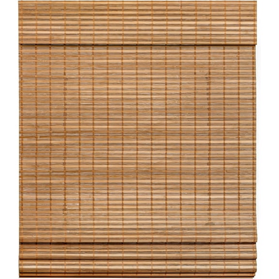 LazBlinds Cordless Bamboo Roman Shades, Light Filtering Window Treatment, Roll Up Bamboo Blinds for Windows, 35'' W x 60'' H