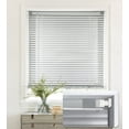 thumbnail image 1 of LazBlinds No Tools-No Drill 1" Aluminum Mini Blinds, Cordless Blinds for Windows, Light Filtering Horizontal Blinds and Shades for Window Size 36'' W x 64'' H, Silver Grey, 1 of 5