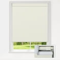 thumbnail image 1 of LazBlinds No Drill Blinds for Indoor Windows, Blackout Roller Shades, Cordless Window Blinds, Thermal Insulated Fabric UV Protection, for in Home and Office, 21" W x 48" H, Cream, 1 of 6