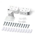 thumbnail image 1 of LazBlinds Faux Wood Blinds Accessory Set - 1 Pair of Mounting Metal Brackets, 1 Middle Lifting Bracket, 12Pcs Expansion Tubes and Screws, 2Pcs Plastic Clips, 1 of 3