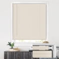 thumbnail image 1 of LazBlinds No Tools No Drill Cordless 1" Vinyl Mini Blinds, 100% Privacy S-Curve Blinds for Indoor Windows, Room Darkening Horizontal Window Blinds and Shades for Home, 22 1/2" W x 48" H, Beige, 1 of 6