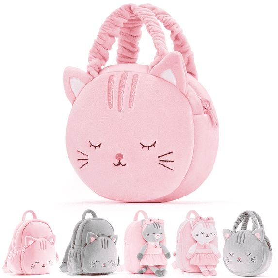 Lazada Kitty Handbag Baby Girl Gifts Hand Purse Pink Cat Purses 6inches Age1-3