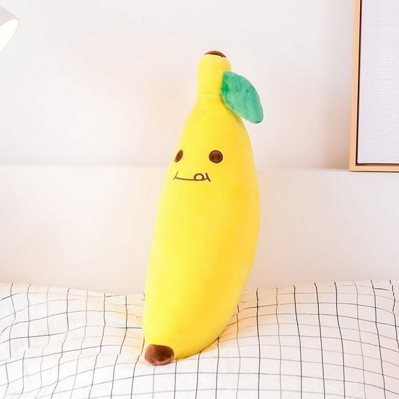 Lazada Plush Banana Pillow Squishy Banana Pillow Soft Stuffed Fruit Toys Yellow 20"