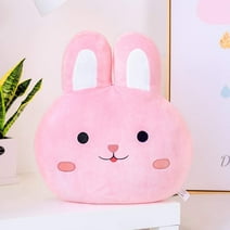 Lazada Plush Bunny Pillow Squishy Rabbit Toy Soft Stuffed Animal Pillow Toys Pink 15"