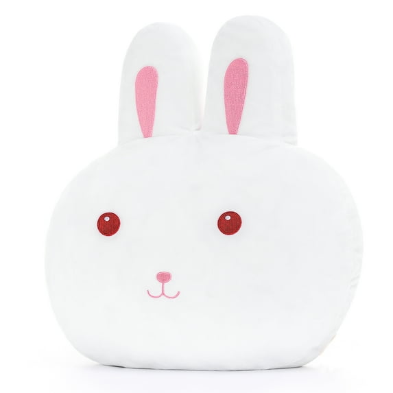 Lazada Plush Bunny Pillow Squishy Rabbit Toy Soft Stuffed Animal Pillow Toys White 15"
