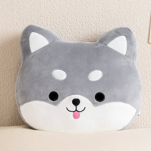 Lazada Plush Husky Baby Girl Gifts Stuffed Pillows Kids Toy Soft Animal Pillow Husky 10"