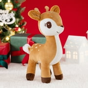 Lazada Sika Deer Stuffed Animal Toys Plush Christmas Deer Christmas Decoration Christmas Toy Brawn 12"